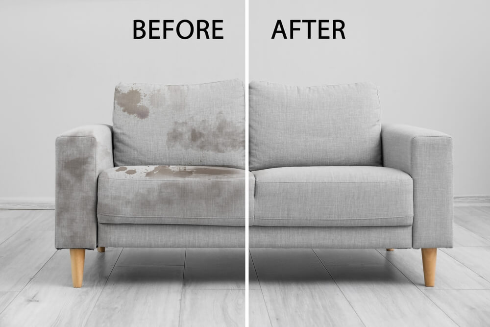 Sofa Cleaning Before & After