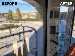 Before & After of window Cleaning